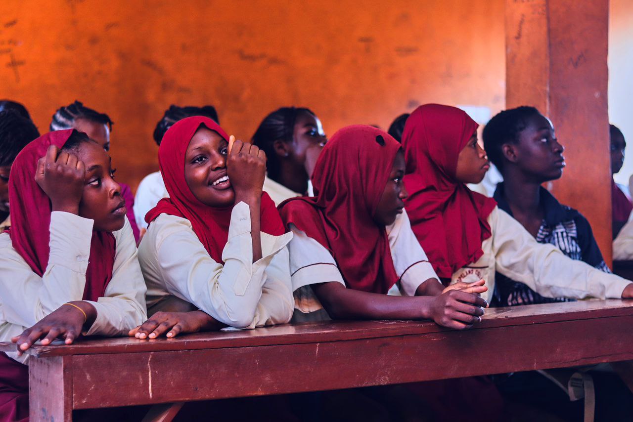 Children at community outreach