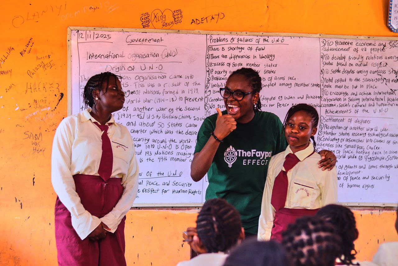 Founder speaking with students during a Made4More mentorship session
